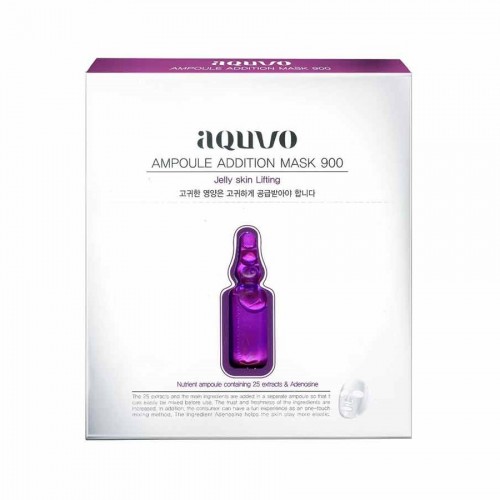 AQUVO 緊緻2合1安瓶面膜 (紫色) 5片/盒